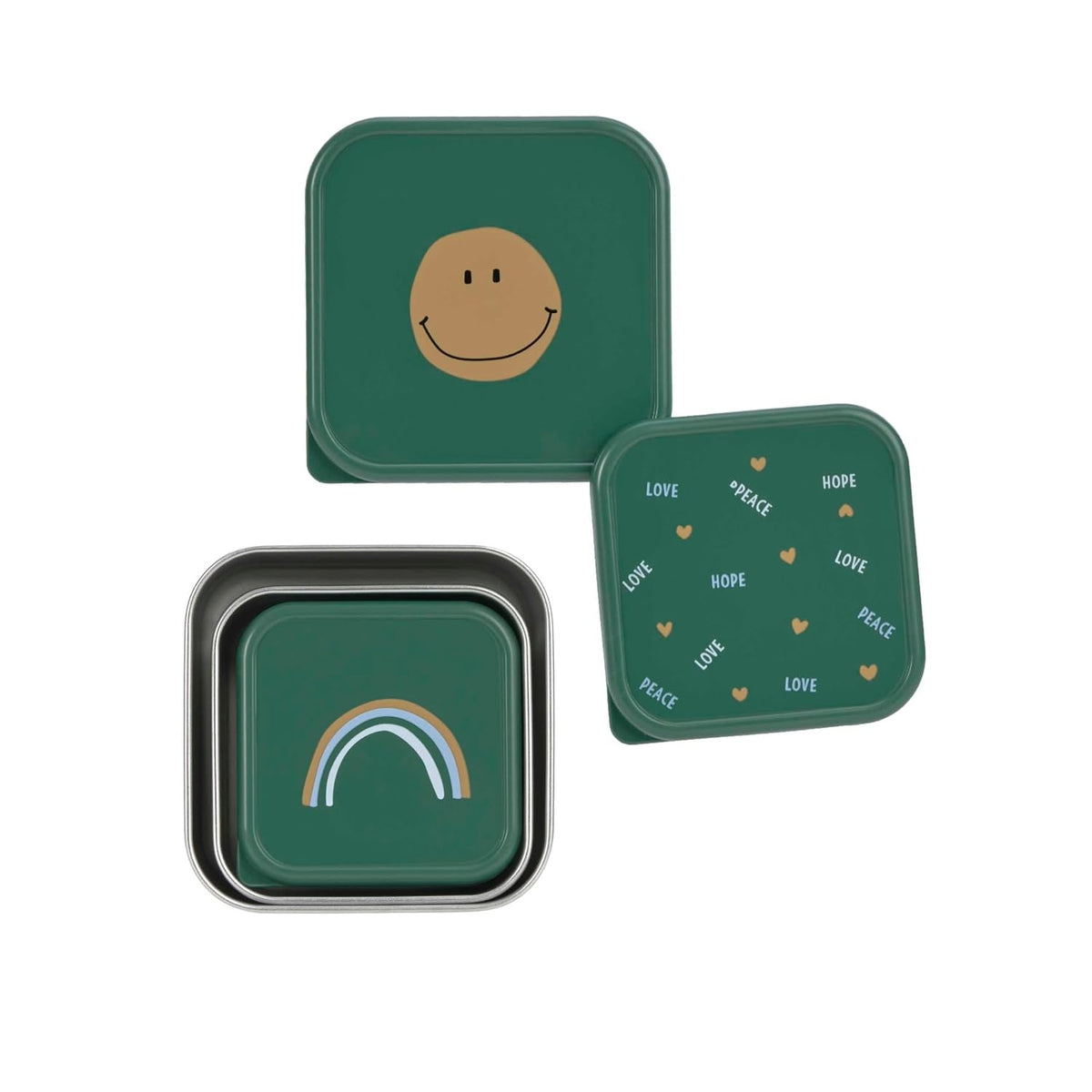 LASSIG Snackbox CAJAS DE ACERO PARA APERITIVOS x3