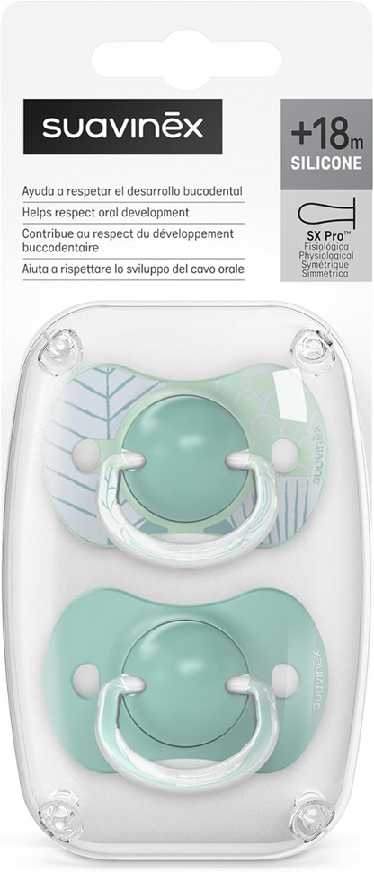 SUAVINEX SX PRO chupete calmante x2 de silicona 18m+