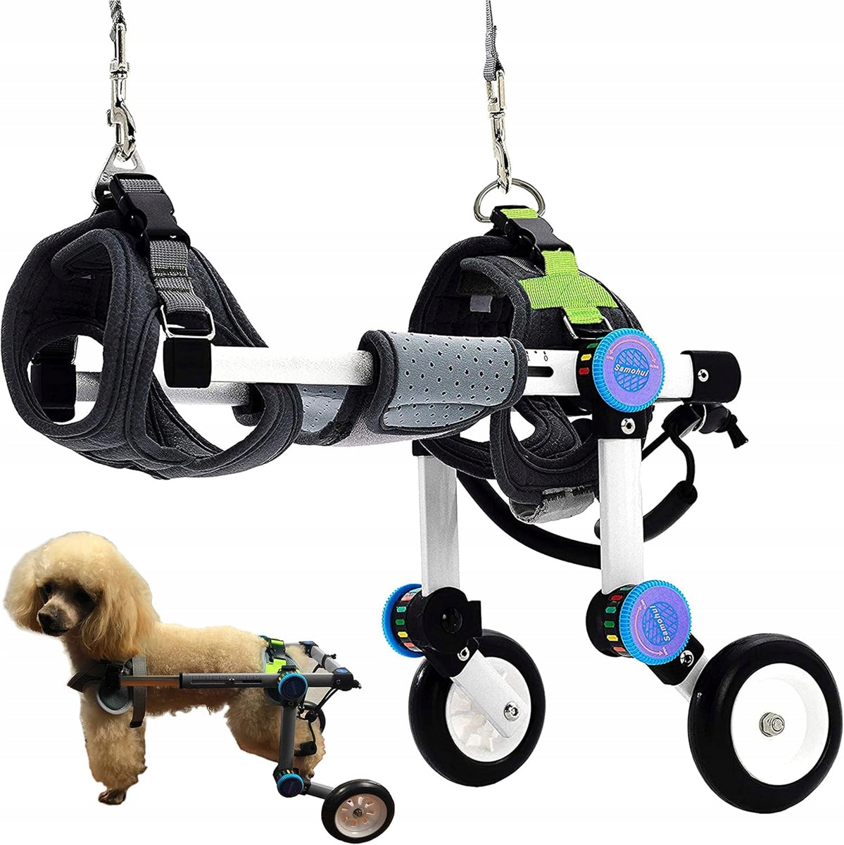 HOBEYHOVE silla de ruedas para perros XS peso 3,5-8 kg