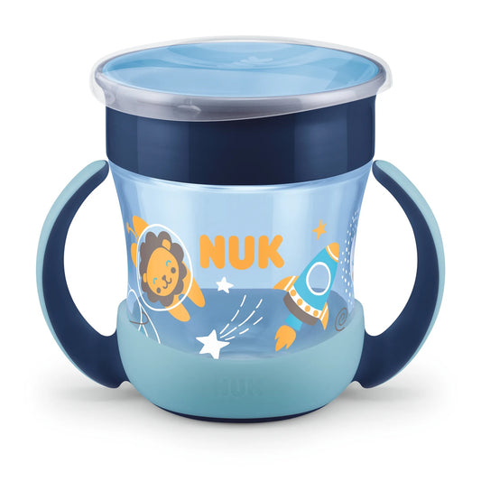 NUK Mini Magic Cup bicchiere antigoccia che si illumina al buio 360° 160 ml 6 mesi+