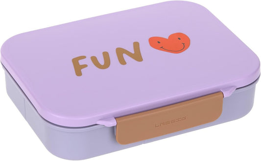 LASSIG Bento lonchera con compartimentos extraíbles 17x21 cm PEQUEÑO CORAZÓN