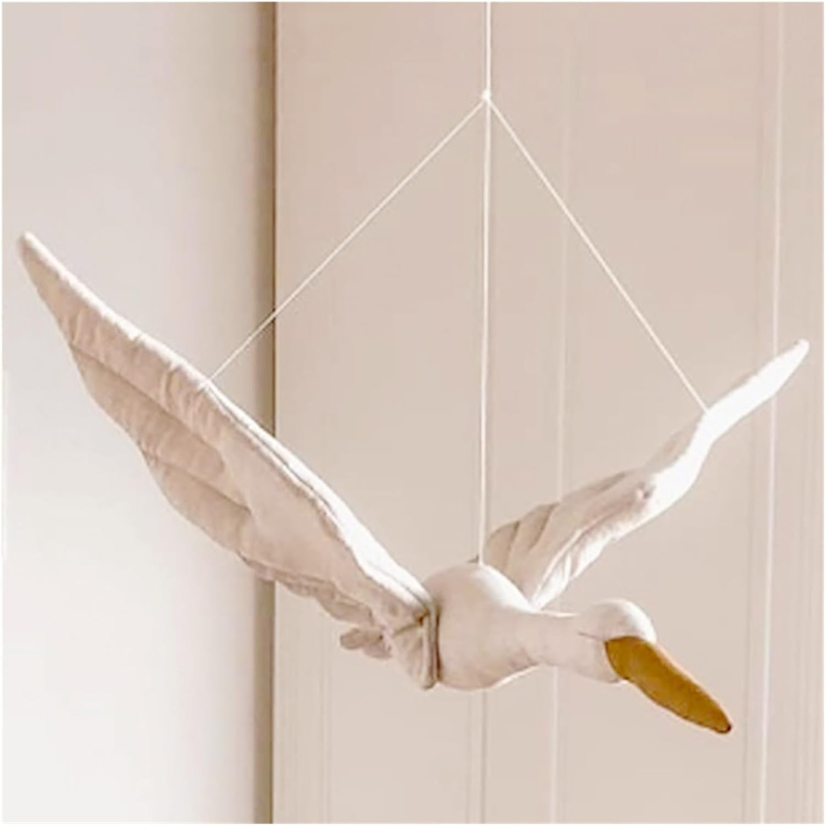 colgante decorativo de peluche cisne 60 x 60 cm