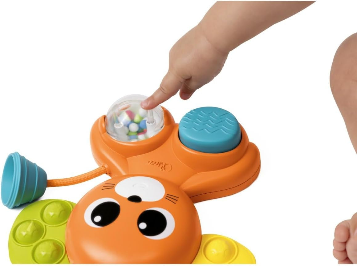 CHICCO Sensorik-Maus mit Rassel, Quietsche und Pop It 18 x 19 cm