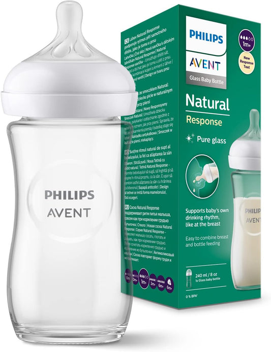 PHILIPS AVENT Natural RESPONSE fles 240 ml 1m+ GLAS