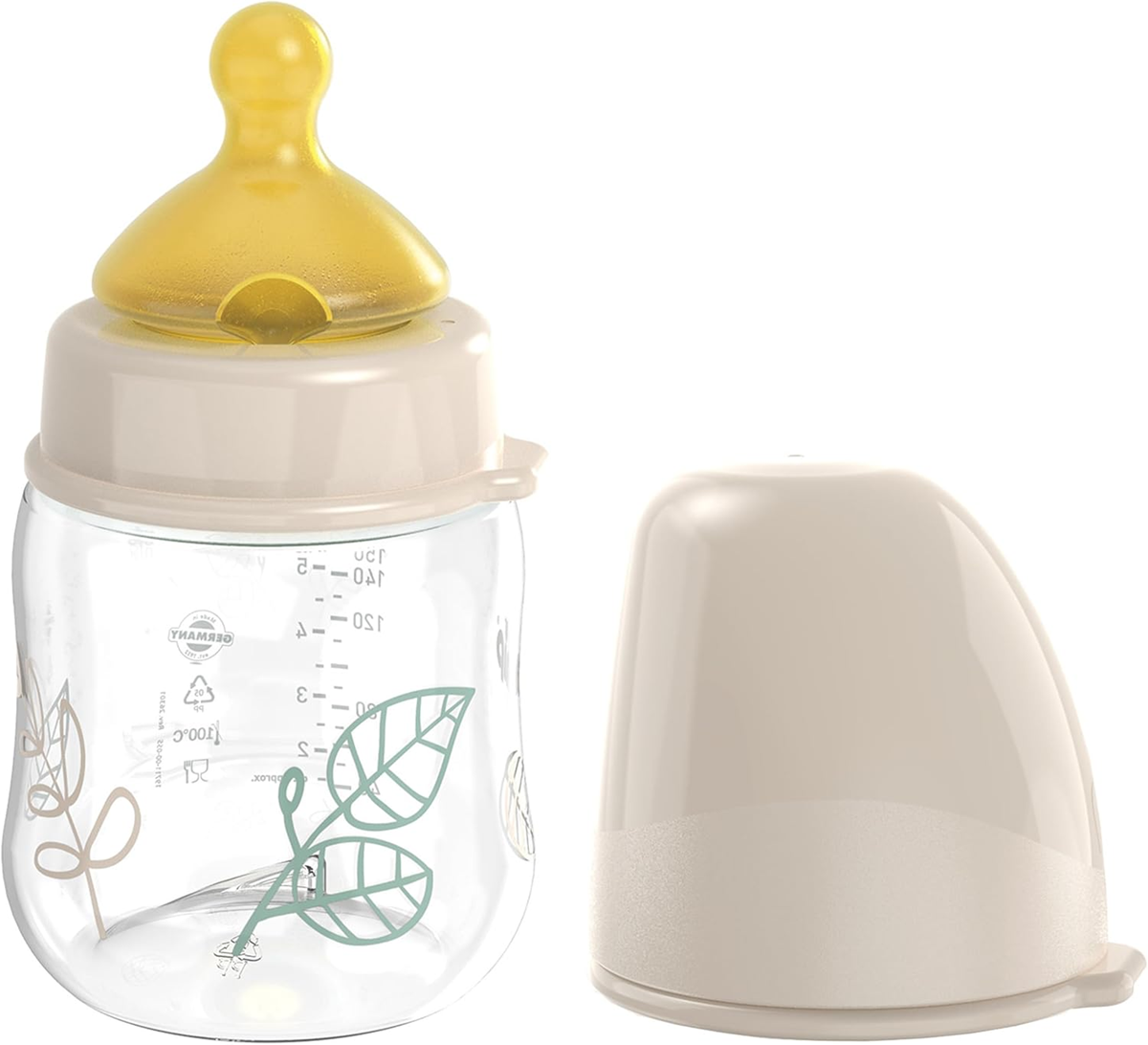 NIP Cherry Green steklenička z lateksnim cucljem velikosti S 150 ml