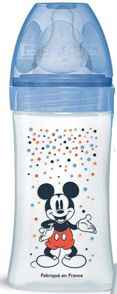 DODIE láhev 270 ml 0-6 m dudlík 2 střední průtok MICKEY