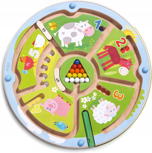 HABA houten magnetisch doolhof 23 cm BOERDERIJ