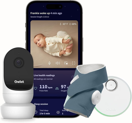 OWLET videovizualna varuška Cam 2 + nogavičke za merjenje življenjskih funkcij Dream Sock