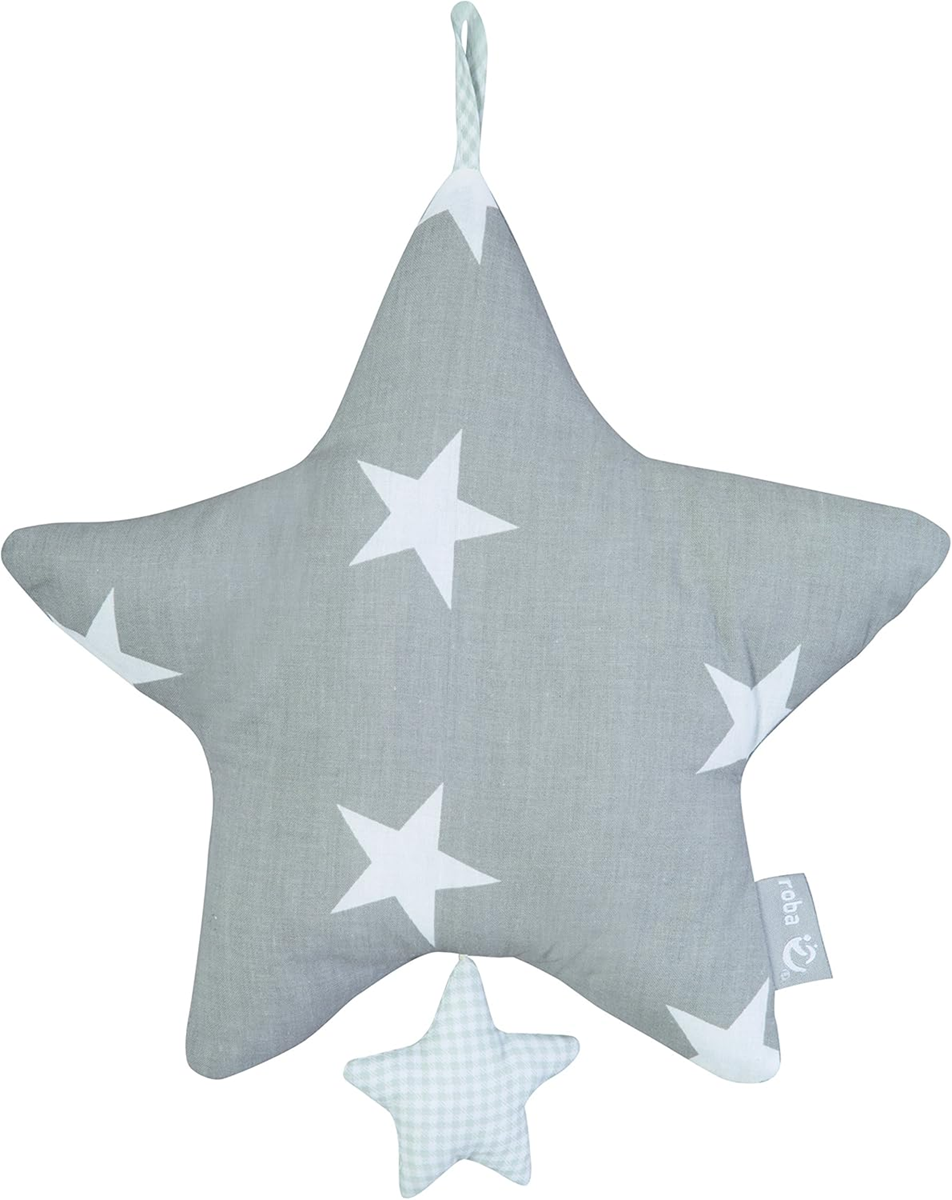 ROBA Little Stars colgante con caja de música para cochecito y cuna 27 x 27 cm