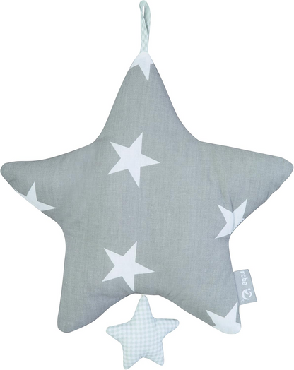 ROBA Little Stars colgante con caja de música para cochecito y cuna 27 x 27 cm