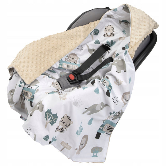 MEDIPARTNERS coperta avvolgente per seggiolino auto MINKY