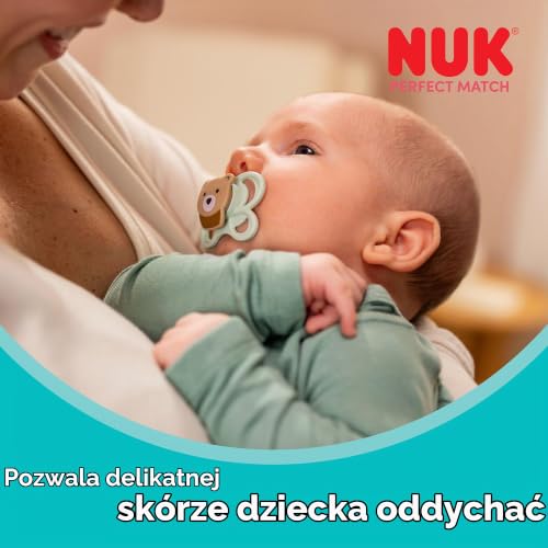 NUK Perfect Match Air pomirjujoče dude 0-6m x2