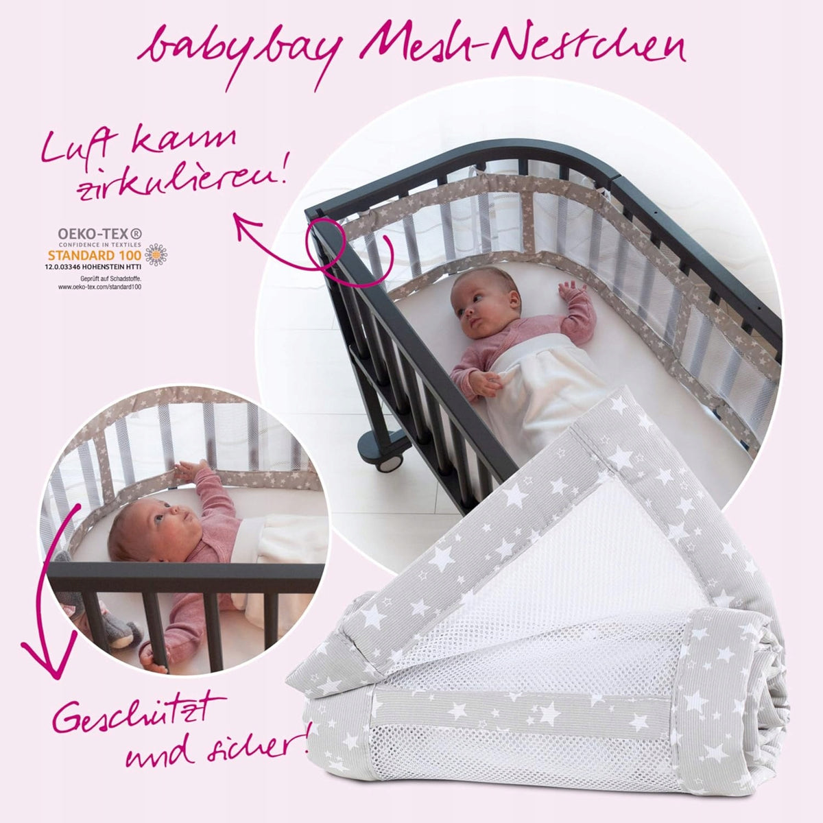 BABYBAY protector para cuna 168x24cm