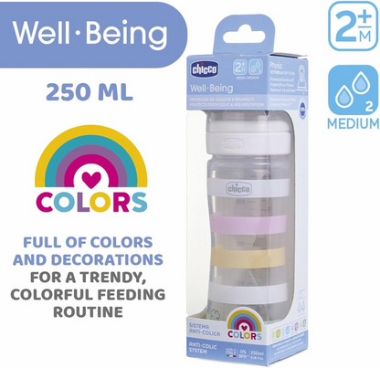 CHICCO biberón Well Being 2m+ 250ml