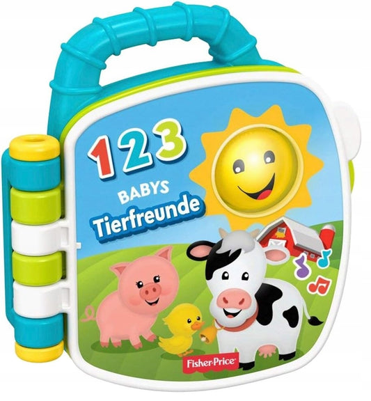 FISHER-PRICE GFP29 elektronická senzorická kniha NĚMECKÝ JAZYK