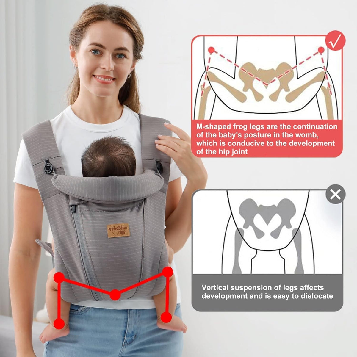 VRBABIES ergonomische Babytrage