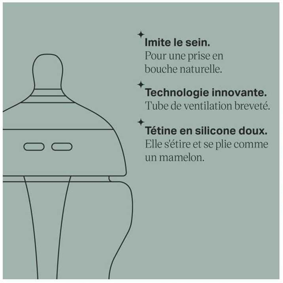 TOMMEE TIPPEE Biberón Advanced 260ml Anticólicos 0m+