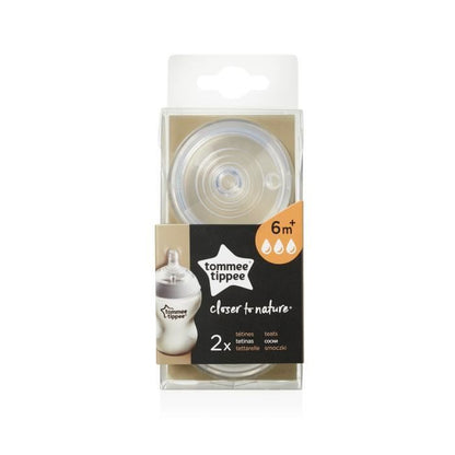 TOMMEE TIPPEE cumlíky 6m+ x2 rýchly prietok