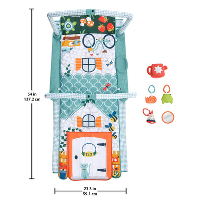 FISHER-PRICE izobraževalna igralna podloga 3v1 Hišica raziskovalca