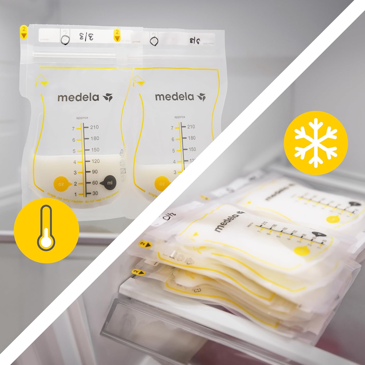 MEDELA vrečke Easy Pour za shranjevanje materinega mleka 50 kosov