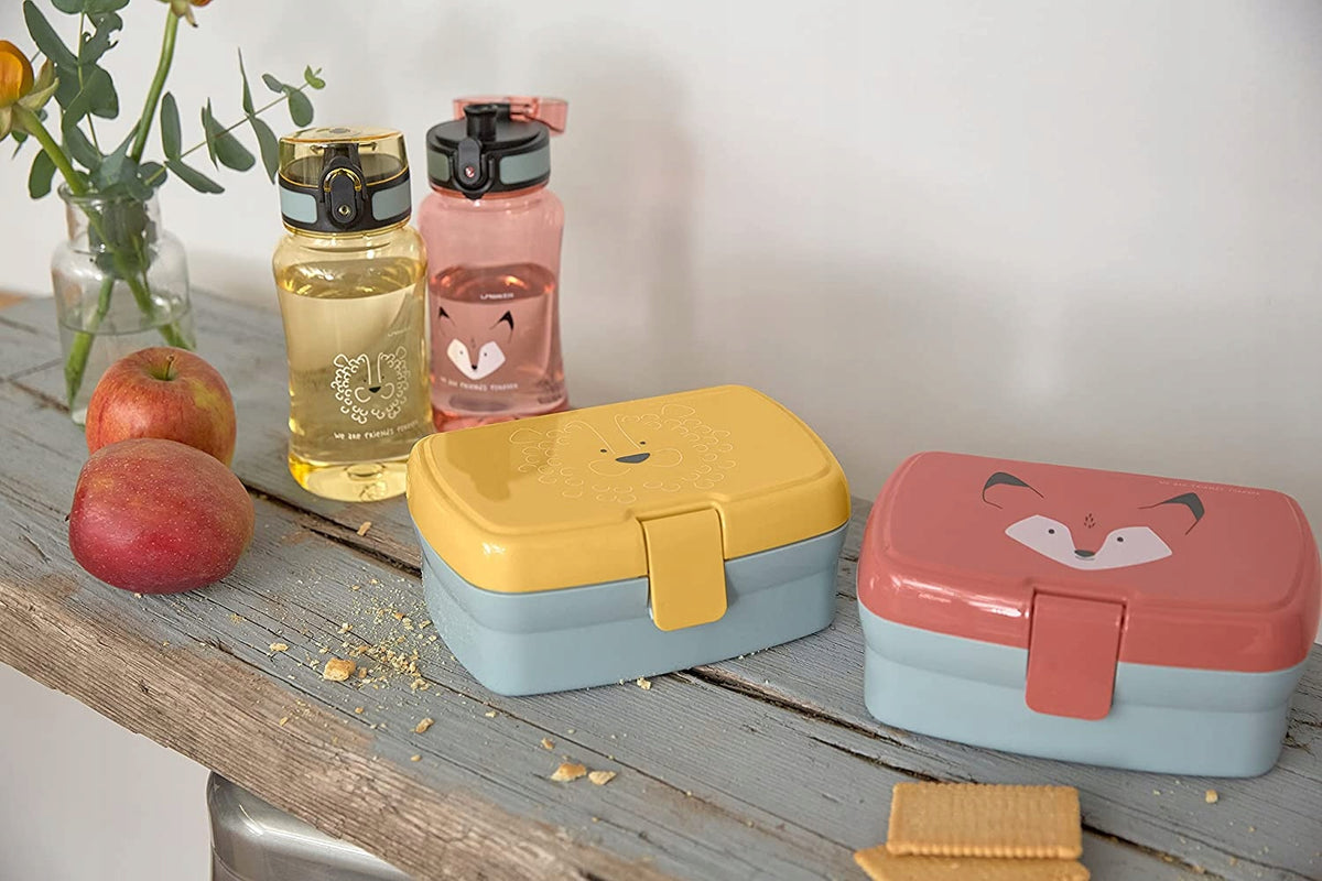 LASSIG Frühstücksset Trinkflasche Brotdose