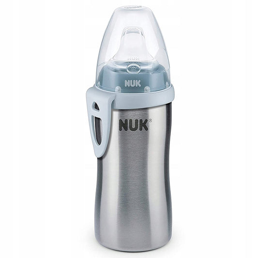 NUK Active Cup Trinkflasche aus Edelstahl 215 ml