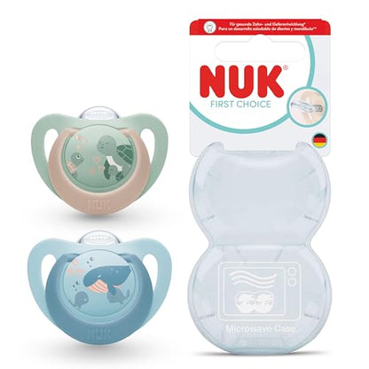 NUK First Choice silikonska duda za pomirjanje x2 6-18m