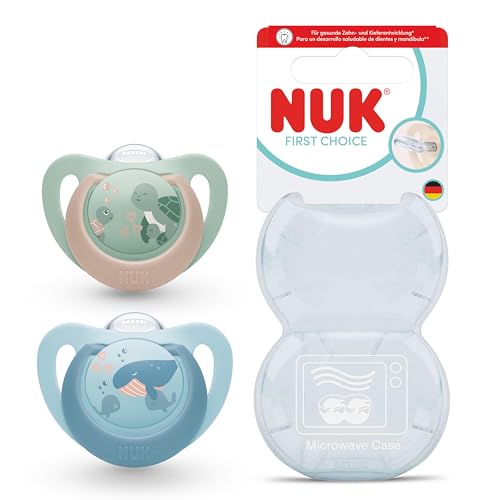 NUK First Choice silikonový dudlík x2 6–18 měs.