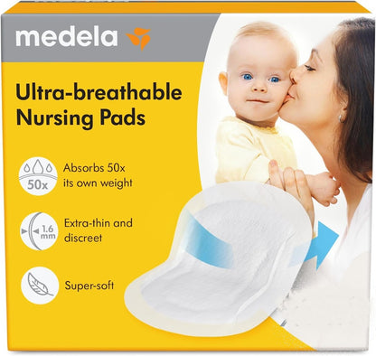 MEDELA Υπερβολικά λεπτά επιθέματα στήθους για θηλασμό 60 τεμ.