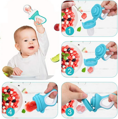 TINABLESS dispensador de chupete para frutas 3-12 meses 1 unidad 3 boquillas