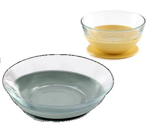 BEABA Geschirrset mit Silikon-Saugnapf DURALEX 2-teilig