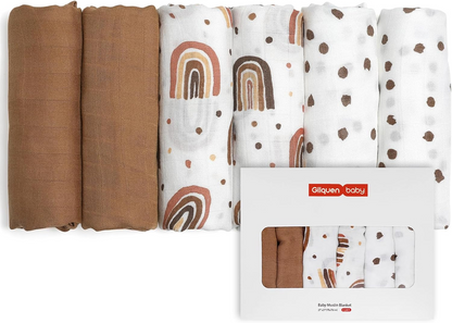 muselina pañales 70 cm x 70 cm x 6 uds