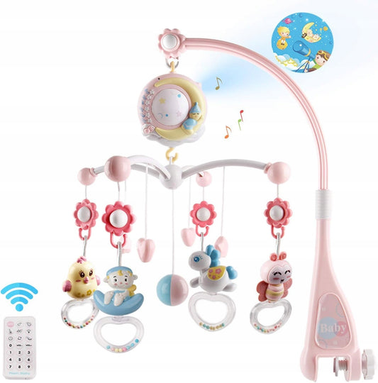 MINI TUDOU giostrina con proiettore e 150 ninne nanne + telecomando LINGUA INGLESE