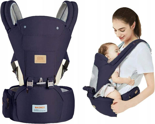 MARSUPIO ergonomico con cintura ventrale 6 in 1