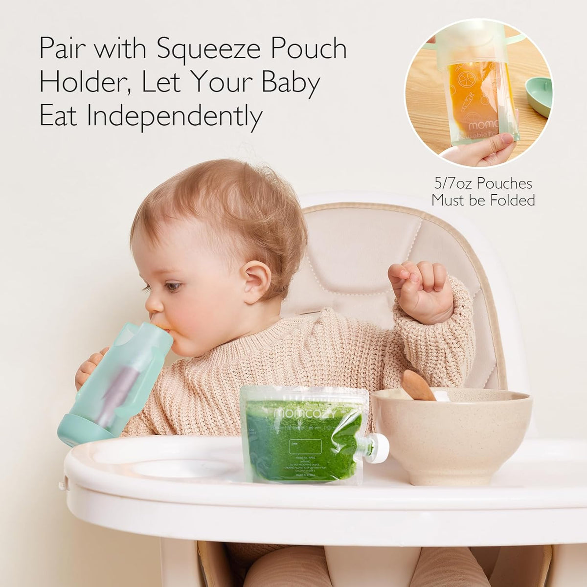 MOMCOZY σακουλάκια σωληνάρια για πουρέδες 10τεμ 200ml