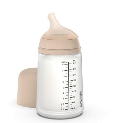 Suavinex Zero Zero antikoliková láhev 270 ml 3m+ střední průtok (M)
