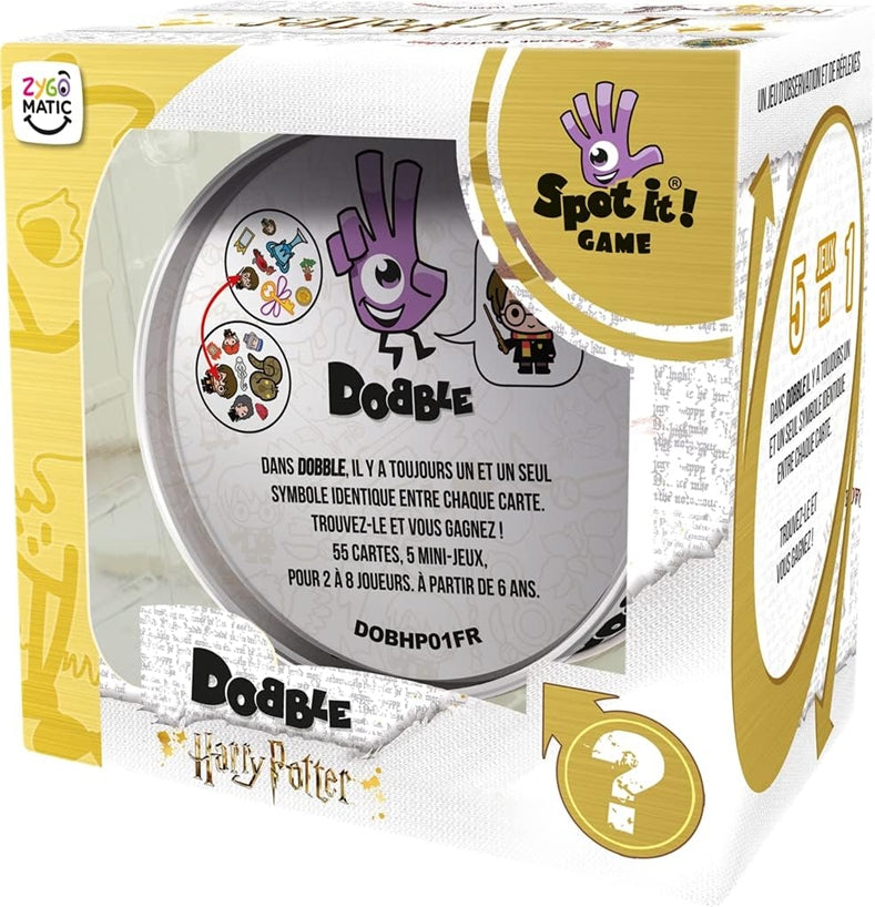 ZYGOMATIC Dobble 55 kart + kovinska škatla HARRY POTTER
