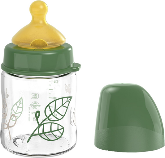NIP Cherry Green bottiglia in vetro con tettarella in lattice misura S 120 ml