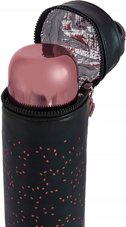 MINILAND Deluxe etui izotermiczne na termos 500 ml czarne, rozpinany uchwyt do przenoszenia, stan powystawowy