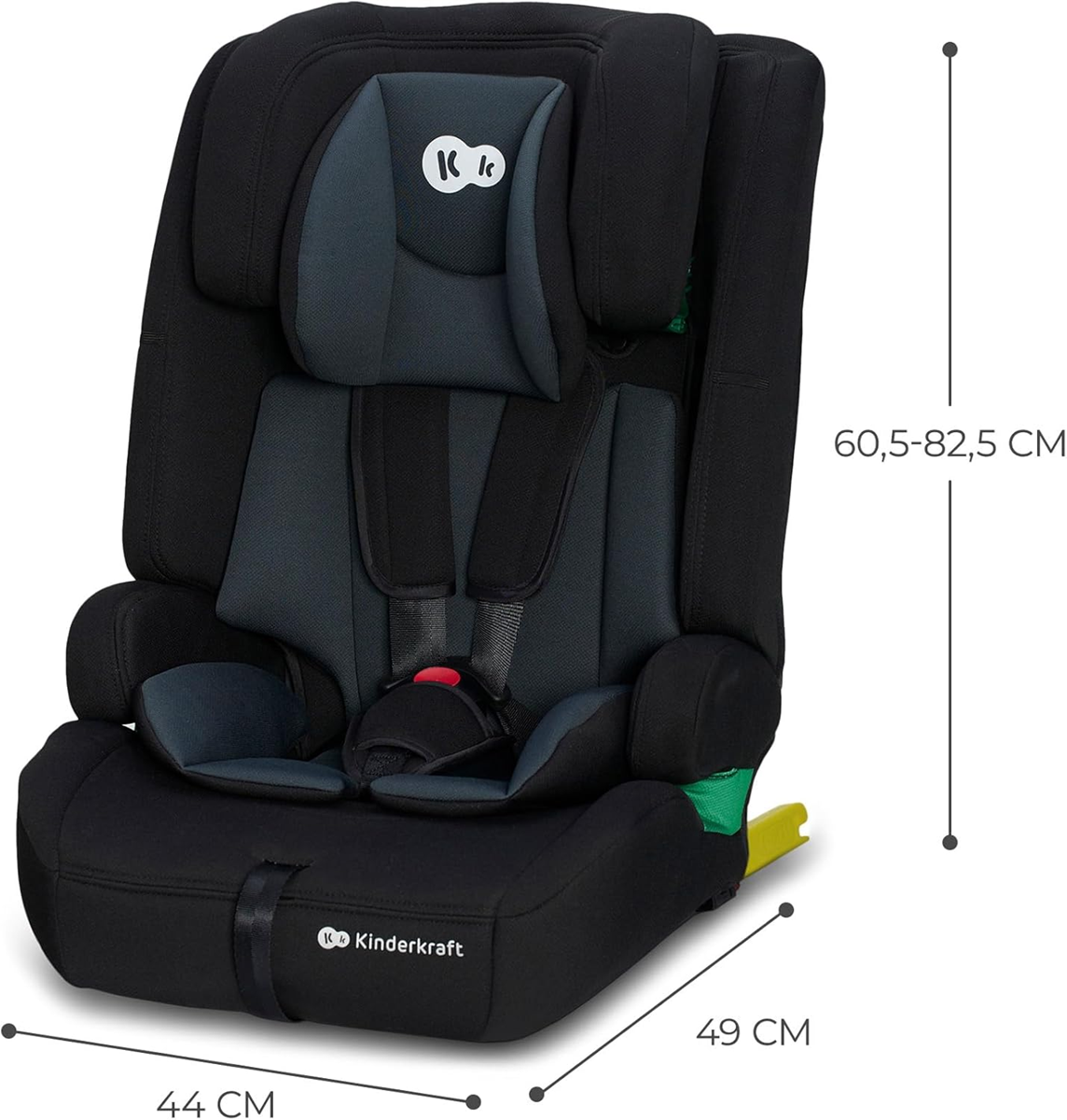 KINDERKRAFT SAFETY FIX 2 i-Size silla de coche 9-36 kg grupo 1/2/3 ISOFIX