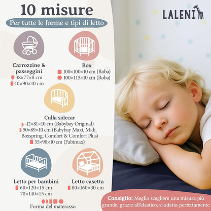 LALENI σεντόνι με λάστιχο για πάρκα κούνιας 100x115 εκ.