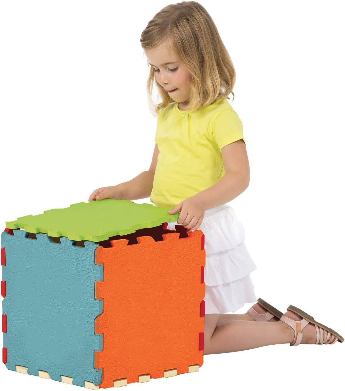 LUDI Faltmatte Puzzle SENSORISCH 90x90