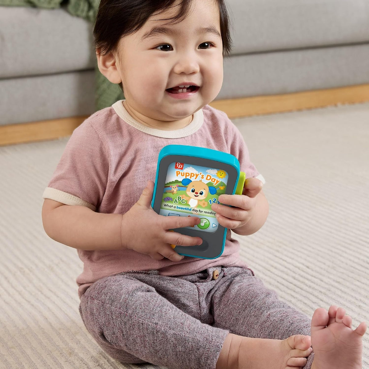 FISHER-PRICE JFK28 bralnik zgodb Učenega kužka v 3 jezikih
