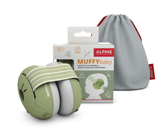 ALPINE Muffy cuffie protettive per bambini 0-36 mesi 23db + custodia