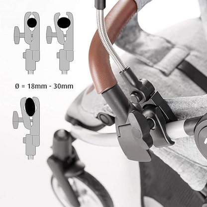 Protector de paraguas ZAMBOO para cochecito, diámetro 73 cm, protección UV