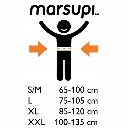 MARSUPI 2.0 ergonomische Babytrage S/M 3,5 - 15 kg