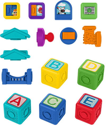 BABY EINSTEIN Connectables Bridge & Learn bloques magnéticos 15 unidades