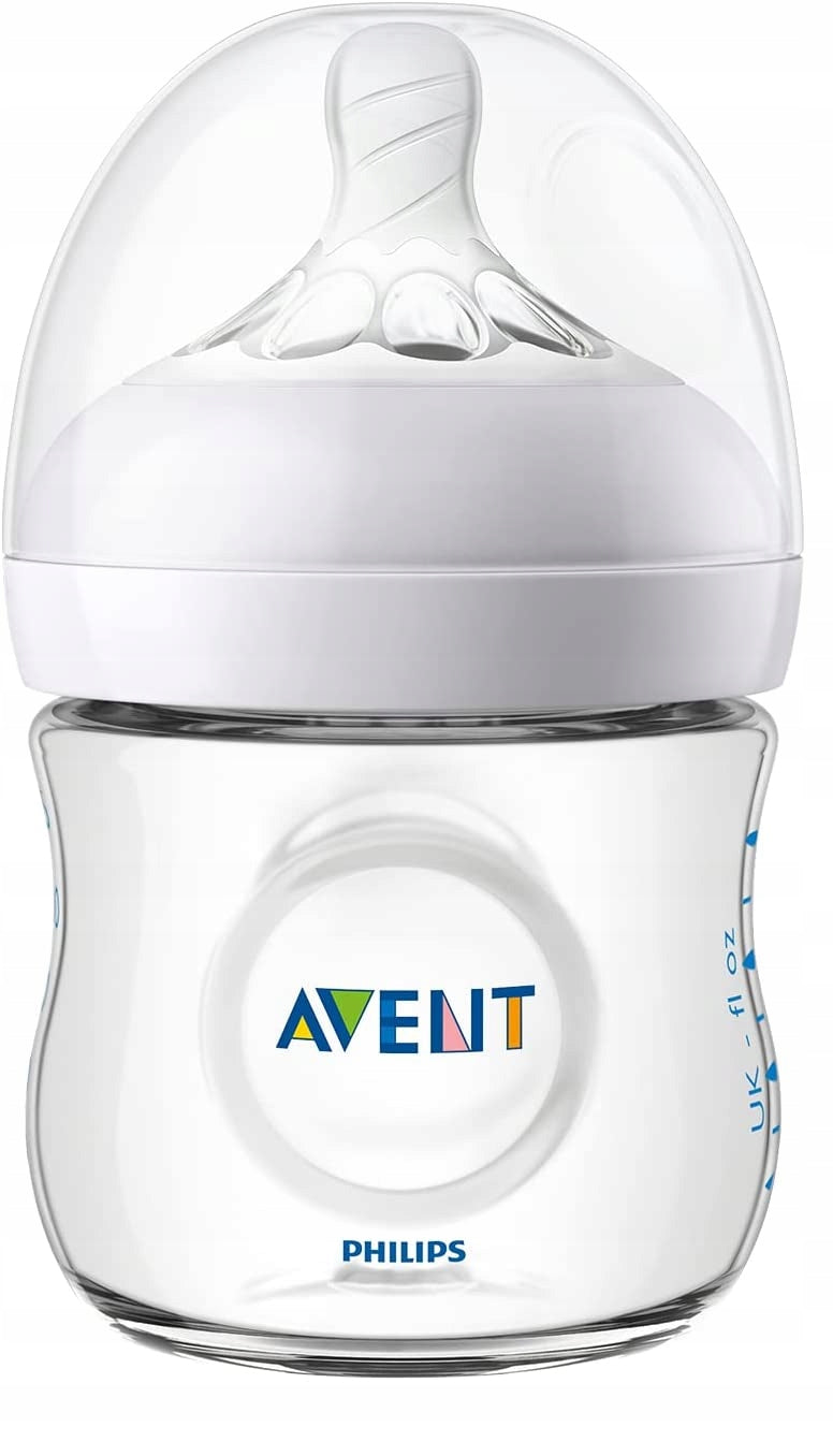 PHILIPS AVENT Natural butelka 125 ml smoczek 0m+ z szerokim smoczkiem, butelka dla noworodka