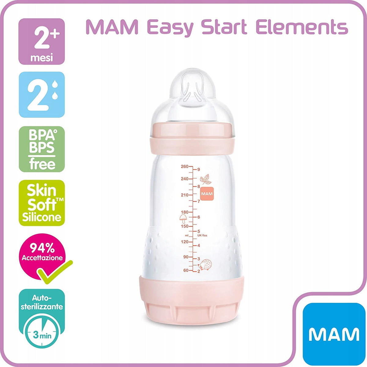 MAM Easy Start antikoliková fľaša 260 ml 2m+