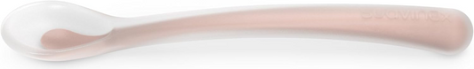 SUAVINEX Selection flexibilná silikónová lyžička 16 cm 4 m+ ružová